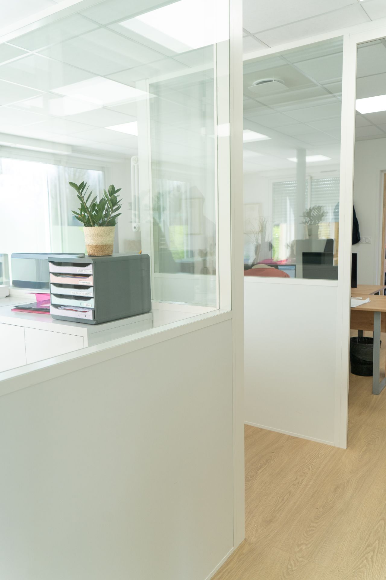 Cloison intérieur vitrée